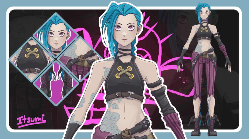 Jinx vtuber model